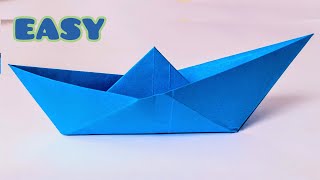 How to make paper boat  Paper boat making  Origami boat [upl. by Ademordna]