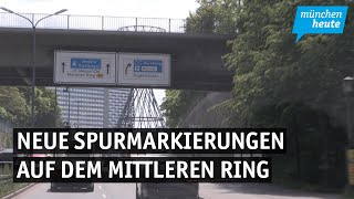 Gemeinsame Linie  Rathausfraktionen wollen neue Spurmarkierungen auf dem Mittleren Ring [upl. by Edie]