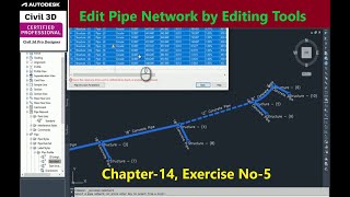 How to Edit Pipe Networks using Editing Tools in Civil 3d  Stormwater Plan by Civil 3d Pipe Network [upl. by Puff]