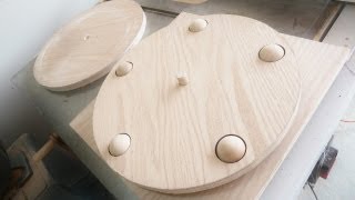 Lazy Susan made of 100 WOOD [upl. by Eilis747]