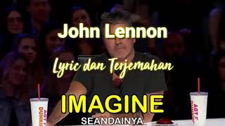 John Lennon  Imagine Lyric dan Terjemahan [upl. by Sherwin]