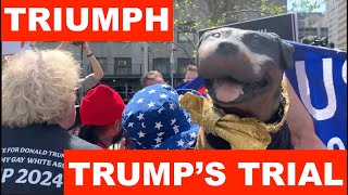 Triumph Reports From Trumps Hush Money Trial [upl. by Thibaut]