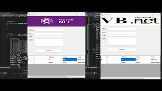 vbnet vs C  project using vbnet vs project using C [upl. by Leima]