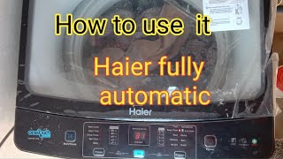 Honest Review of Haier Automatic washing MachineFull DemoFull Automatic HWM8582685 KG [upl. by Nylasor607]