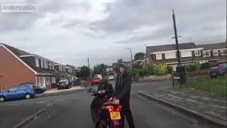 Moped thieves crash and get hurt after argument [upl. by Welford]