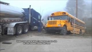 Raw The Battle Creek bus crash site [upl. by Hodgkinson]