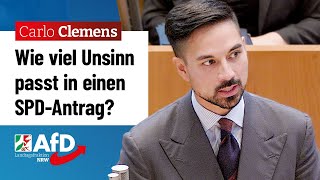 Wie viel Unsinn passt in einen SPDAntrag – Carlo Clemens AfD [upl. by Toma]