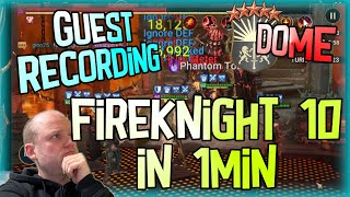 RAID ⚔ Fireknight  Hard10  1min ⚔  Guest Recording LDL Dome  Tainted Fyro Hard 10 [upl. by Noella]