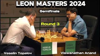 Veselin Topalov vs Viswanathan Anand  Leon Masters 2024 chessgame pleasesubscribe [upl. by Ajiak895]