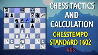 How do You Solve Chess Puzzles  Chesstempo Standard 1602  03 [upl. by Acsehcnarf]