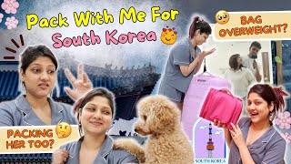 PACK WITH ME 😍 For South Korea 🇰🇷✈️  Manasi Mau [upl. by Tannie294]