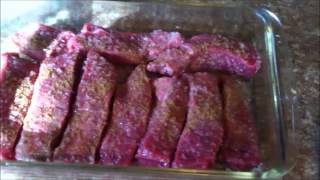 Making Biltong  Delicious cured meat [upl. by Aikahs239]