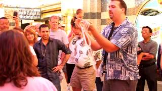 Las Vegas Downtown Magician Fremont Street Rope Trick Adam Flowers [upl. by Nyladgam]