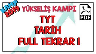 TYT Tarih Full Tekrar 1  Kamp2019 yükselişkampı [upl. by Wiltsey750]