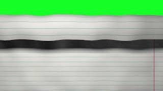 Green screen crumpled paper transition FREE download line copybook [upl. by Sidon]