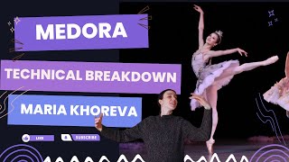 Medora Variation Le Corsaire  Maria Khoreva Technical Breakdown [upl. by Kcinemod]