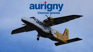 Aurigny Dornier Do228200 ✈️LANDING  DEPARTURE✈️ at Birmingham Airport  BHX [upl. by Arrik]