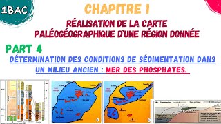 1BAC SVT  Réalisation de la carte paléogéographique  part 4 sédimentation Au Mer des phosphates [upl. by Kim]