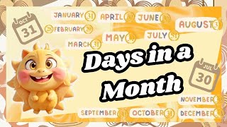 Days in a Month A Comprehensive Guide to Calendar Dates [upl. by Haliled375]