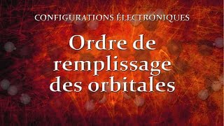 32 Ordre de remplissage des orbitales [upl. by Nadeen]