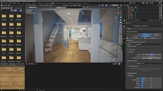 REDSHIFT BLENDER  Lesson 04  Interior Rendering GI Sampling Noise Denoise Rounded Corners [upl. by Nidroj130]