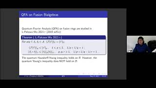 Zhengwei Liu Quantum Fourier Analysis [upl. by Aeneas387]