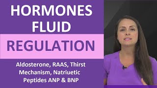 Hormones Fluid Regulation Homeostasis ADH Antidiuretic Aldosterone RAAS Thirst Mechanism [upl. by Nnylyar]