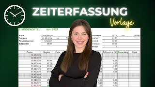 🕑 Professionelle Arbeitszeiterfassung in Excel Das ultimative Tutorial mit Vorlage [upl. by Minetta]