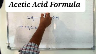 Acetic Acid Formula  Inorganic Chemistry [upl. by Gibbon]