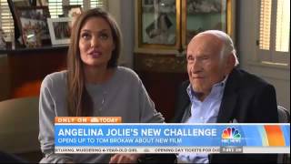 Angelina Jolie and Louis Zamperini talk about Unbroken Today Show by Tom Brokaw [upl. by Brunk]