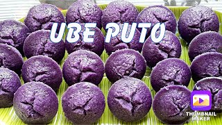 putongbigas Ube Putong Bigas  Reiskuchen  Eggless No Blender No Bake Rice Cake [upl. by Araed]