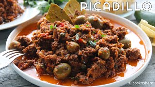 Savory Ground Beef Picadillo Recipe  An Easy Latin Dish [upl. by Berman553]