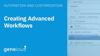 Creating Advanced Workflows in Geneious Prime [upl. by Tracey]