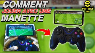 COMMENT JOUER À EFOOTBALL 2024 MOBILE AVEC UNE MANETTE Paramétrer [upl. by Tronna786]