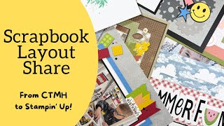 Scrapbook Layout and Page Ideas [upl. by Christyna882]