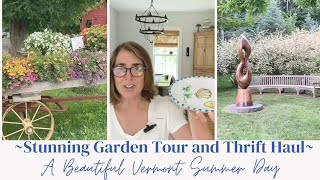 GORGEOUS SCULPTUREJAPANESE GARDEN TOUR  THRIFT HAUL  SUMMER IN VERMONT [upl. by Eiduam]