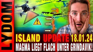 ISLAND Update Magma liegt FLACH unter Grindavik  Kontamination entdeckt [upl. by Davidson]