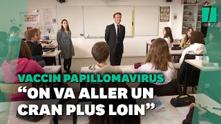 Papillomavirus  une campagne de vaccination au collège généralisée dès la rentrée annonce Macron [upl. by Haywood575]