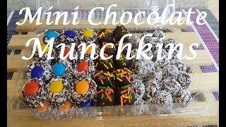 How to make Munchkins  Mini Chocolate Munchkins  No bake Munchkins [upl. by Eynttirb367]