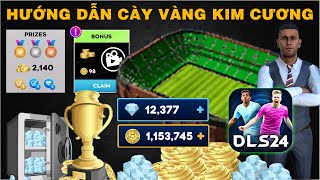 DLS 24  Hướng dẫn cày VÀNG  KIM CƯƠNG trên Dream League Soccer 2024 [upl. by Ahsiemaj]