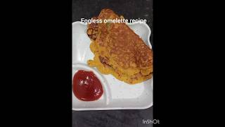 Eggless omelette recipe shorts food recipe breakfastrecipe cooking easyrecipe [upl. by Yendor819]