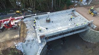 Timelapse of Hydmans Creek Bridge replacement [upl. by Avika]