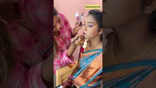 Reception bride☎️9884959239 mua sareedraping makeup makeuptutorial [upl. by Bigford]