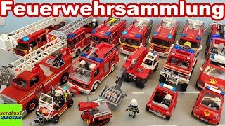 Playmobil Feuerwehr Fahrzeuge riesige Sammlung seratus1 unboxing [upl. by Halfdan]