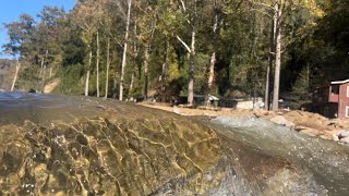 Rocky Broad River Crossing  Helene Destruction in Fairview amp Gerton NC  45 weeks of rebuilding [upl. by Neeneg836]