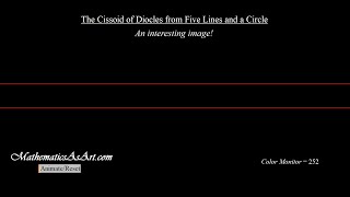 The Cissoid of Diocles from Five Lines and a Circle Art [upl. by Ellenahc]