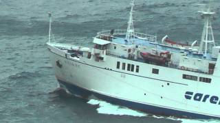 MALTEMPO E MARE MOSSO A CAPRI DIFFICOLTA IN NAVIGAZIONE PER NAVE NAIADE DELLA CAREMAR  1 [upl. by Adore429]