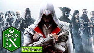 Assassins Creed Brotherhood Xbox Series X Gameplay FPS Boost The Ezio Collection [upl. by Nnaira81]