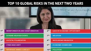 World Economic Forum  Misinformation Number 1 Global Risk [upl. by Boelter990]