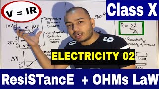 ICSECBSE CLASS 10th Current Electricity 02 OHMs LaW amp RESiSTANCE english [upl. by Map]